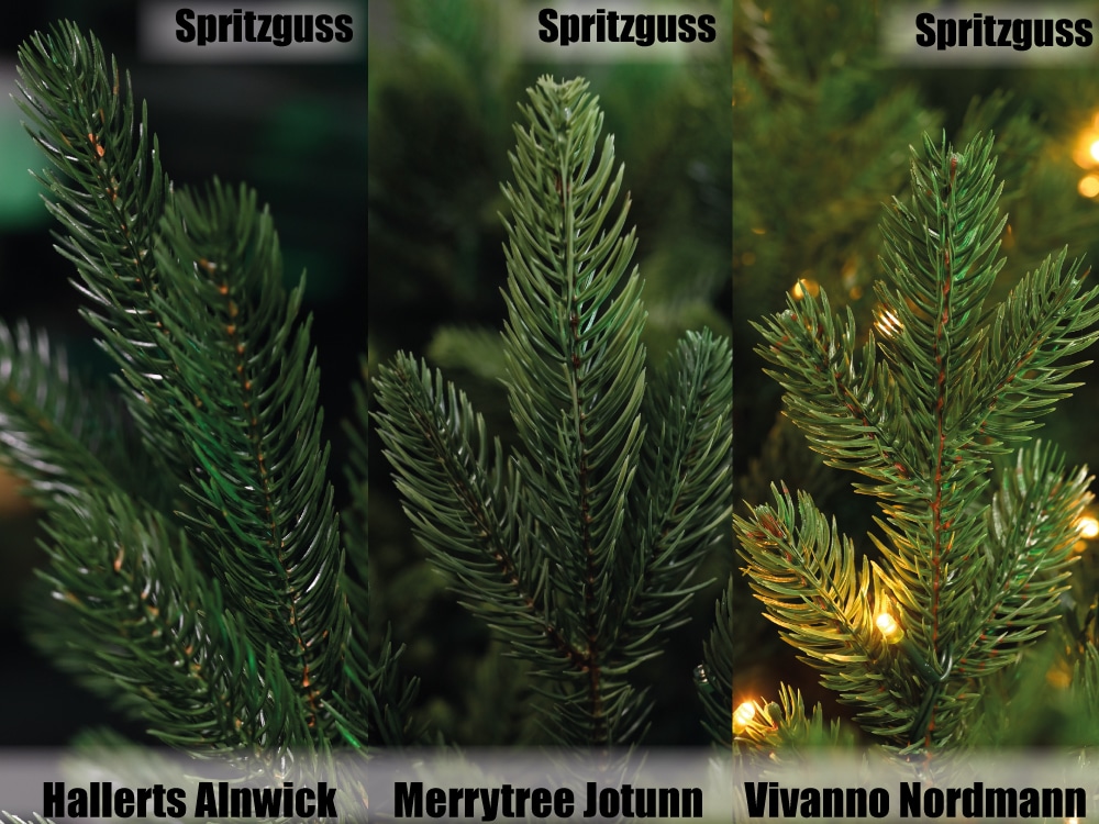 Nadelvergleich mit anderen Spritgussbäumen
