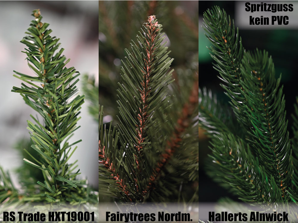 Zweige im Vergleich: RS Trade HXT 19001 vs Fairytrees vs Hallerts Alnwick